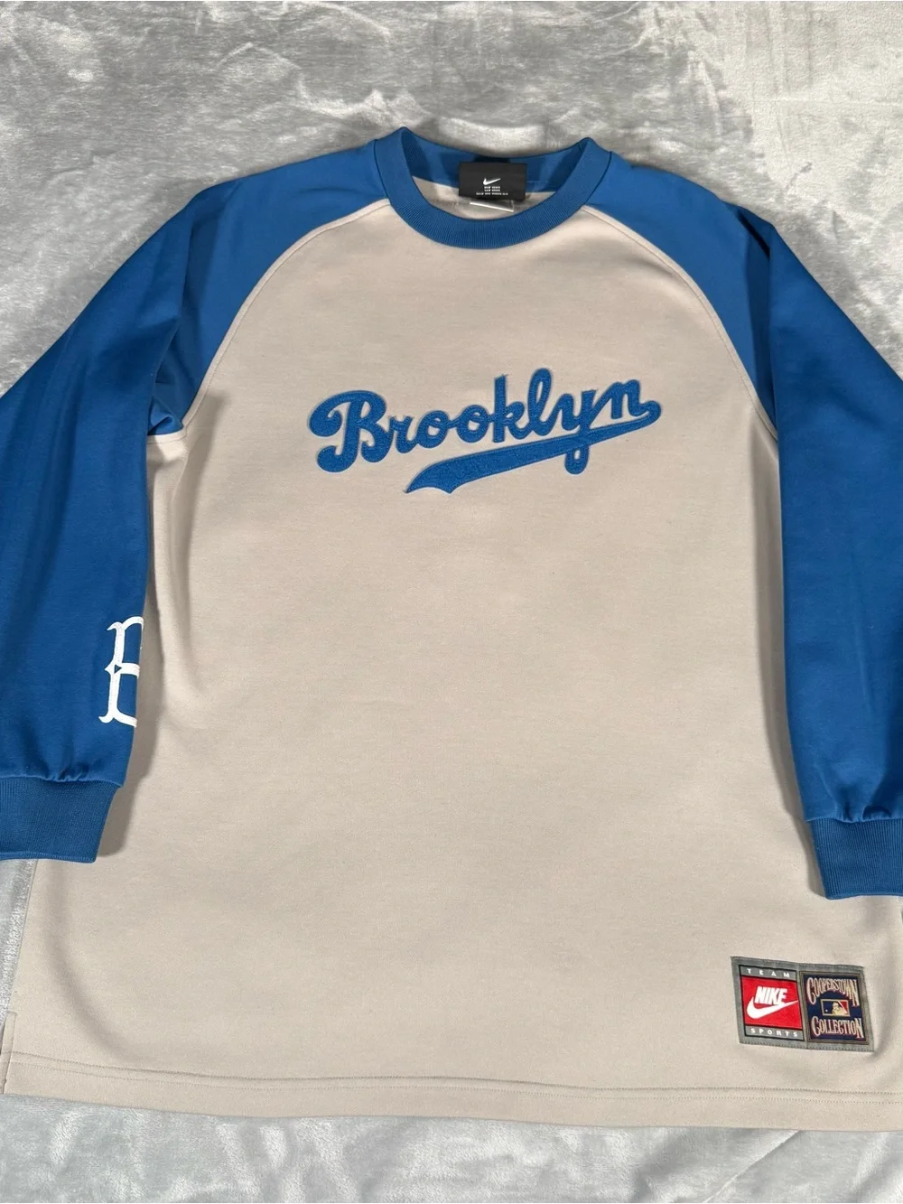 Vintage Nike Brooklyn Dodgers Pee Wee Reese Jersey Mens L Oversized Baggy Y2K